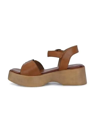 Delize Light Leather Tan women lightweight, leather, clog sandals 65770-38