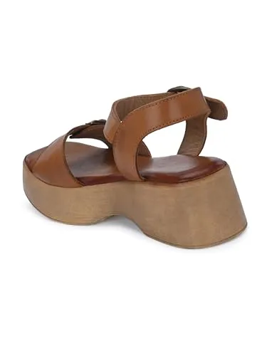 Delize Light Leather Tan women lightweight, leather, clog sandals 65770-38