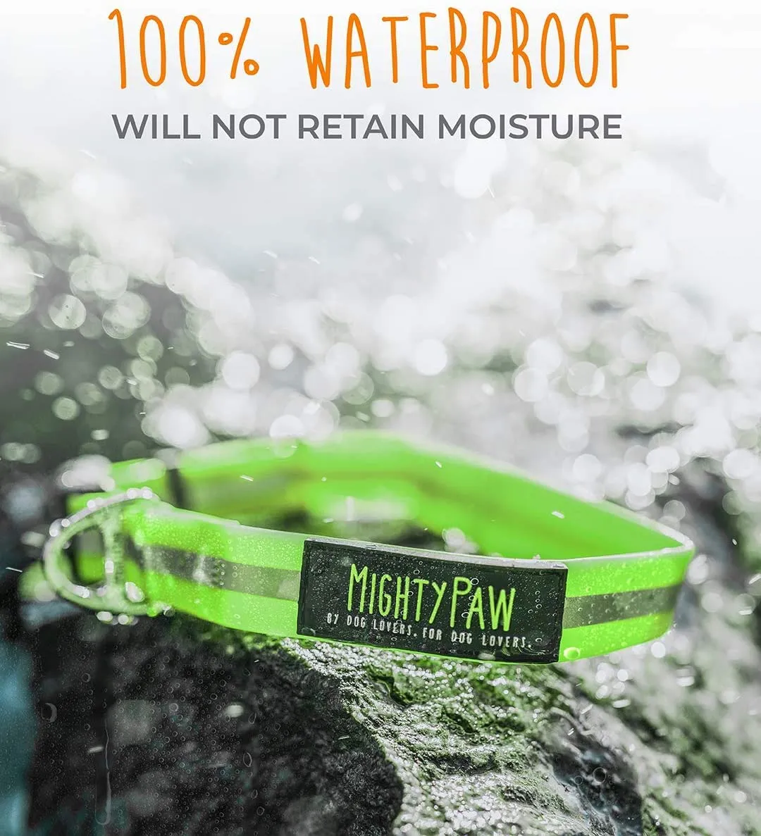 Durable and Reflective Waterproof Dog Collar