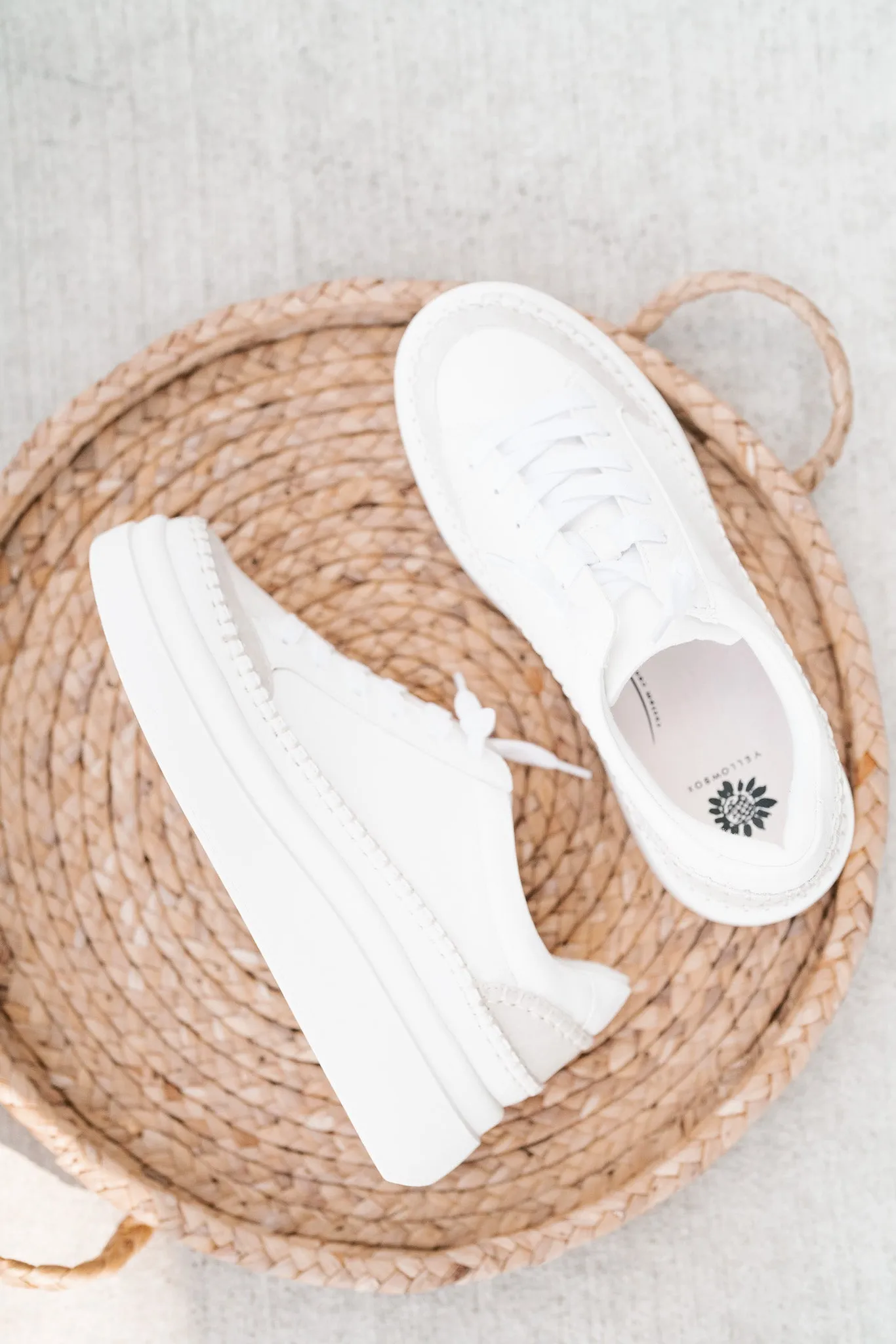 Eloise Platform Sneaker - White