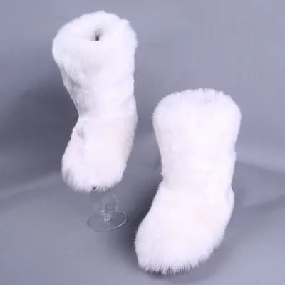 Fall winter fur womens boots