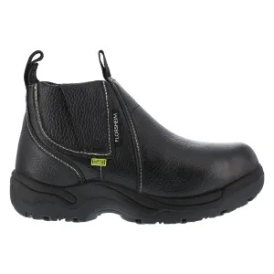 Florsheim Mens Black Leather Met Guard Work Boots Hercules Steel Toe