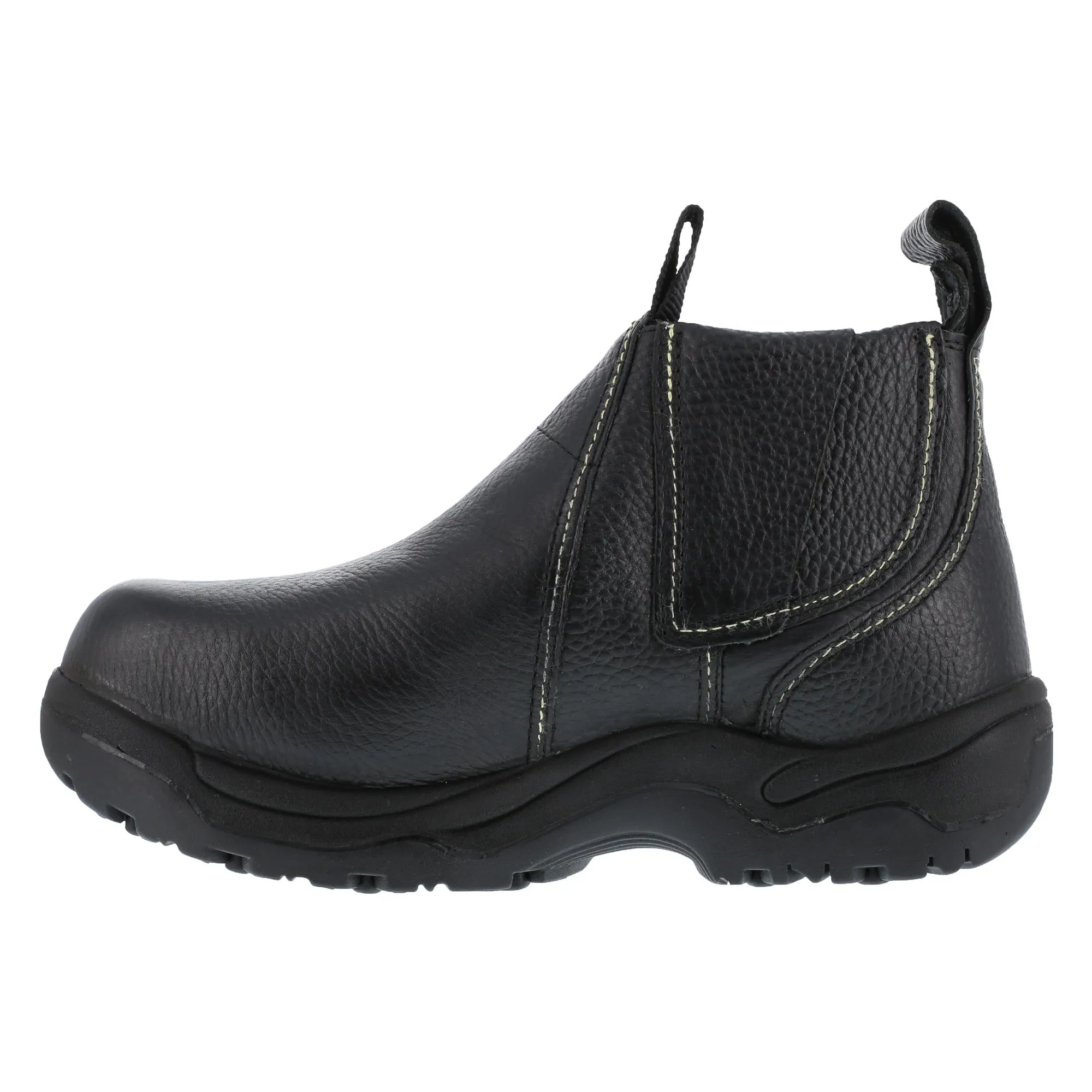 Florsheim Mens Black Leather Met Guard Work Boots Hercules Steel Toe