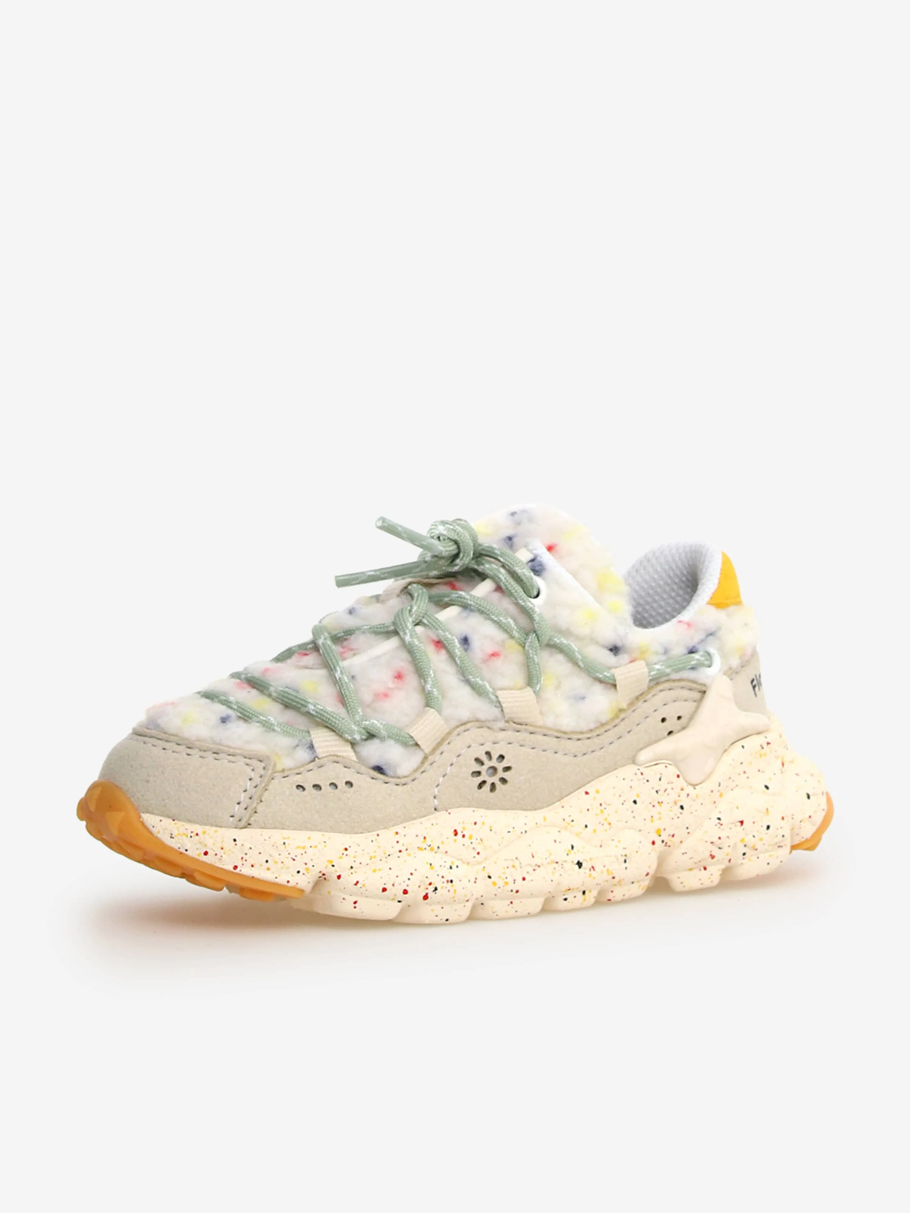 Flower Mountain Kids Raikiri Trainers in Ivory