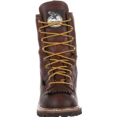 GEORGIA BOOT Men's Logger 8 Inch Steel Toe Waterproof G7313