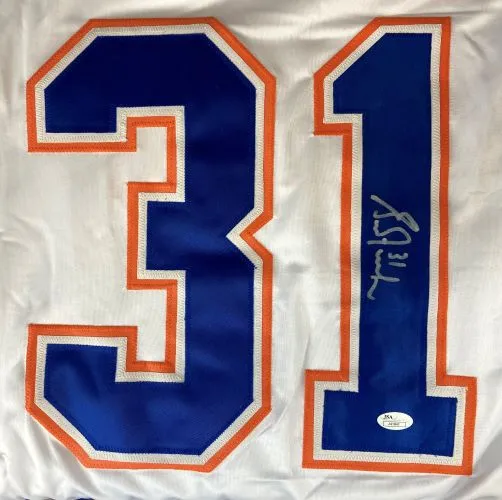 Grant Fuhr Edmonton Signed White Hockey Jersey JSA