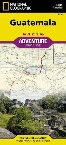 Guatemala Adventure Road Map by National Geographic (2013)