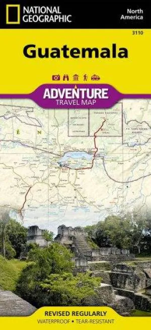 Guatemala Adventure Road Map by National Geographic (2013)