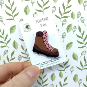 Hiking Boot Pin Badge