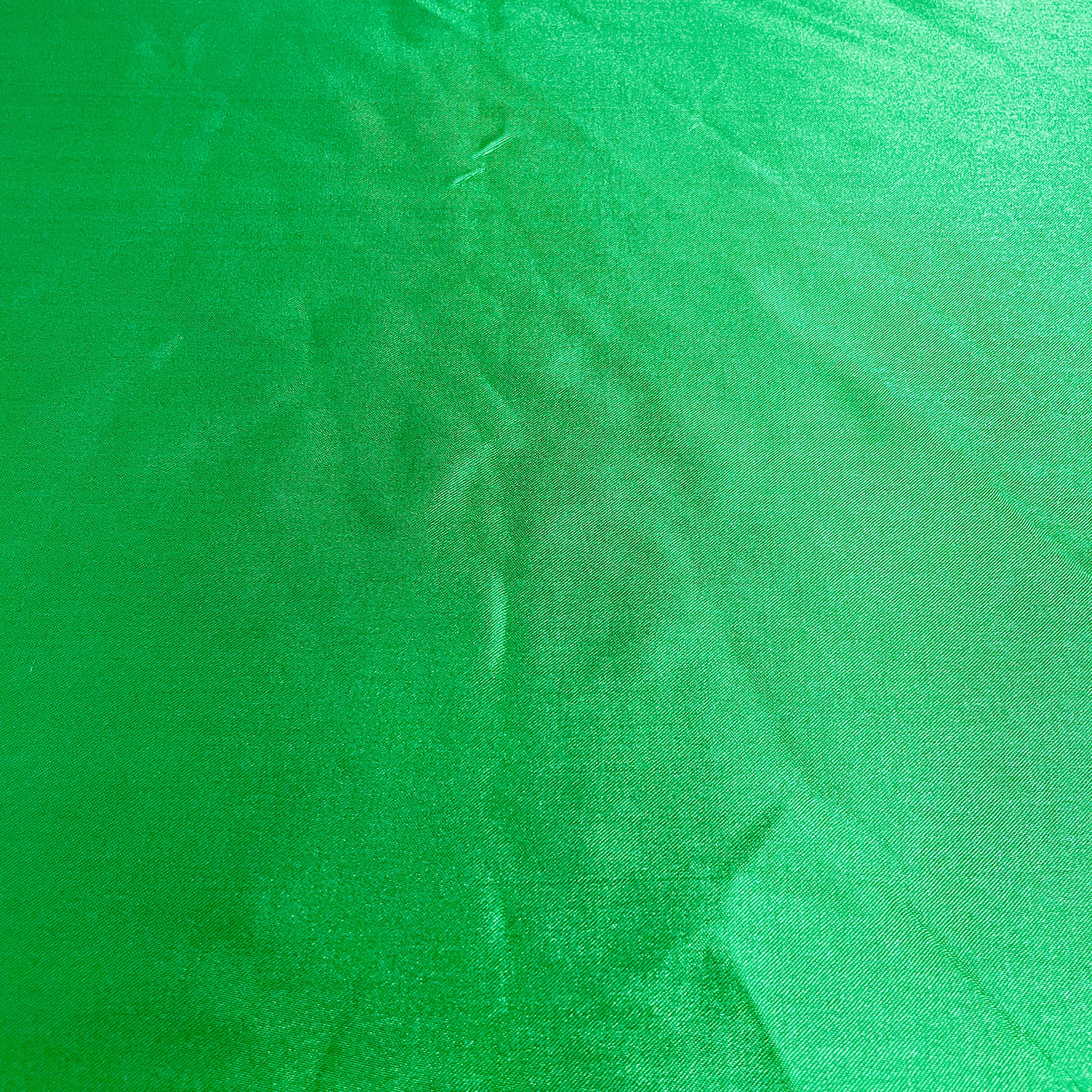 India Green Solid Satin Fabric