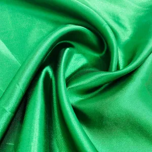 India Green Solid Satin Fabric