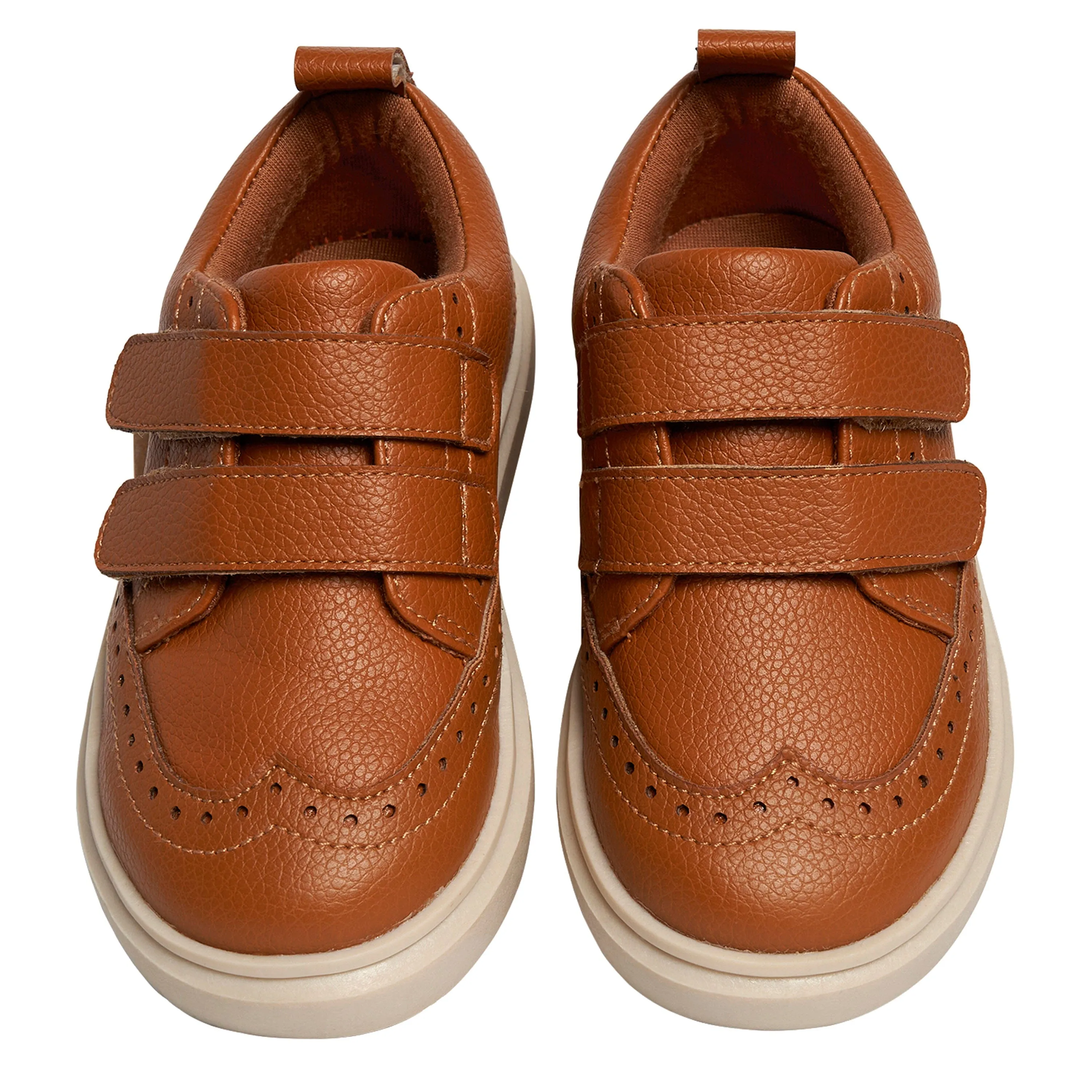 Infant & Toddler Boys Brown Wingtip Sneaker