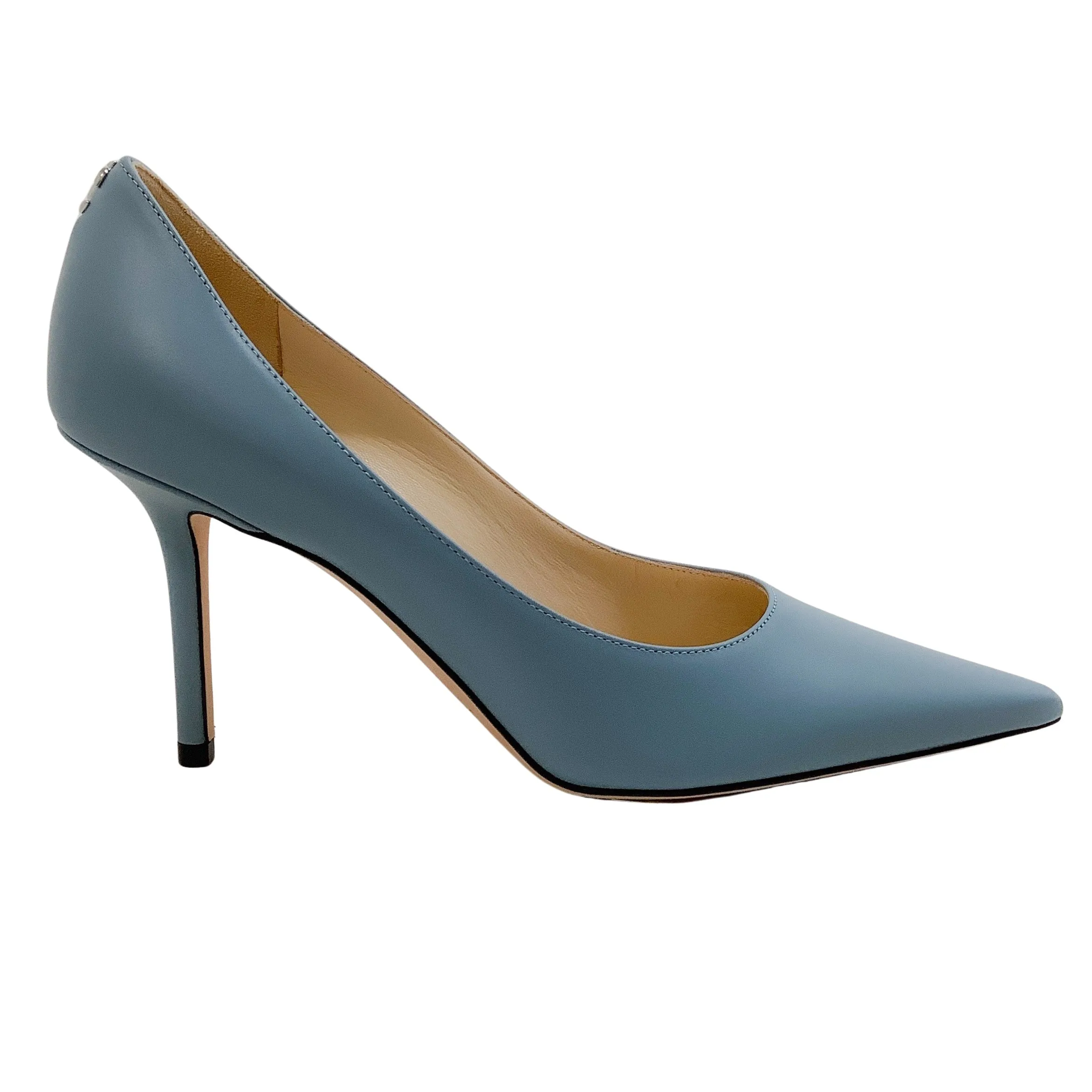 Jimmy Choo Smoky Blue Leather Love 85 Pumps