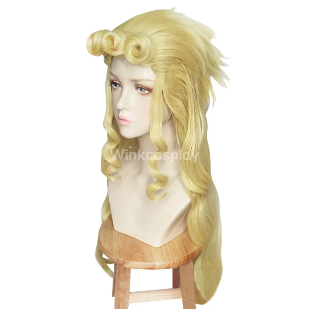 JoJo's Bizarre Adventure Giorno Giovanna Female Golden Cosplay Wig