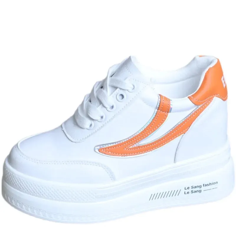 Joskaa 2024 New White Shoes Platform Sneakers