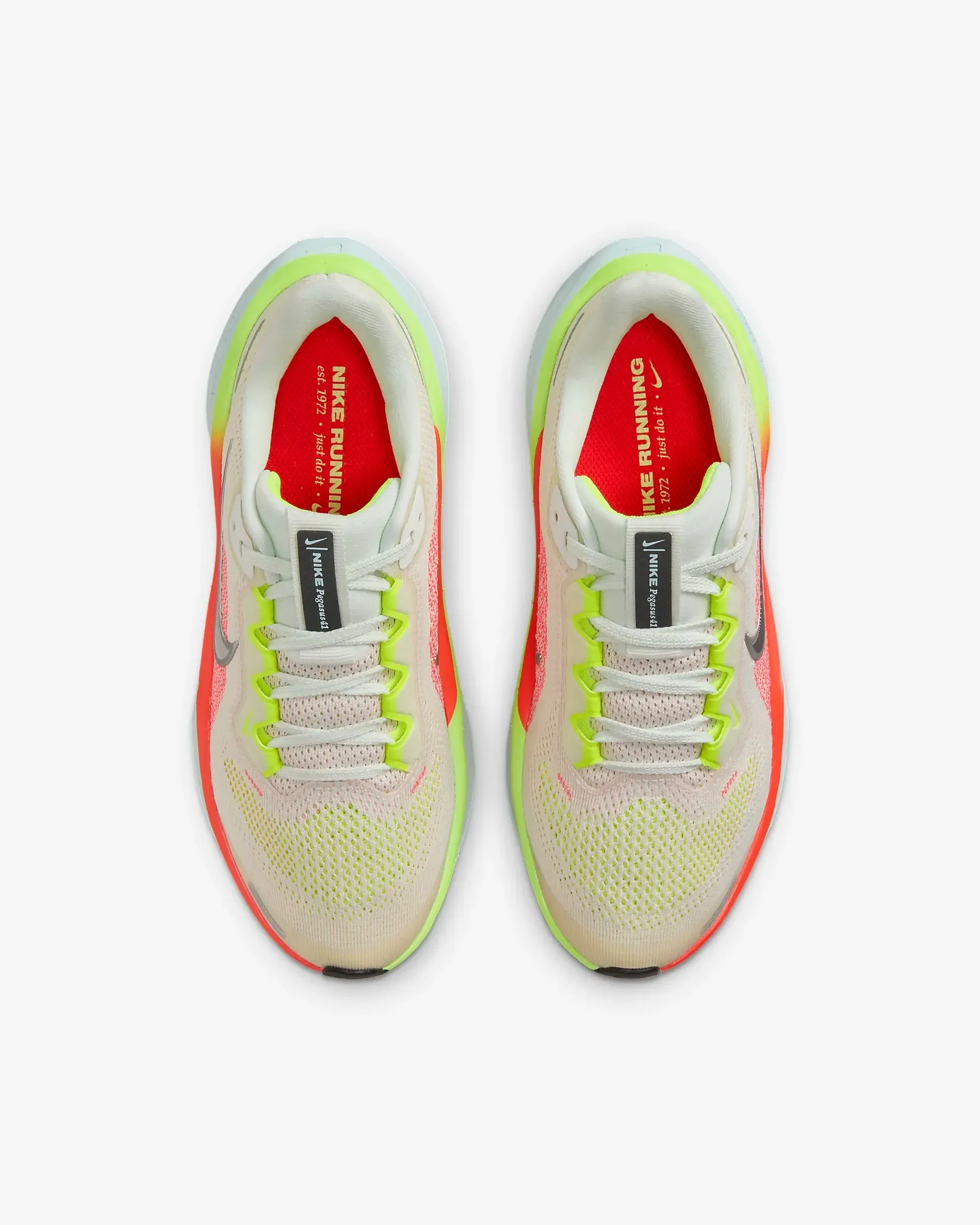 Kid's Air Zoom Pegasus 41 (100 - Summit White/Chrome-Bright Crimson)