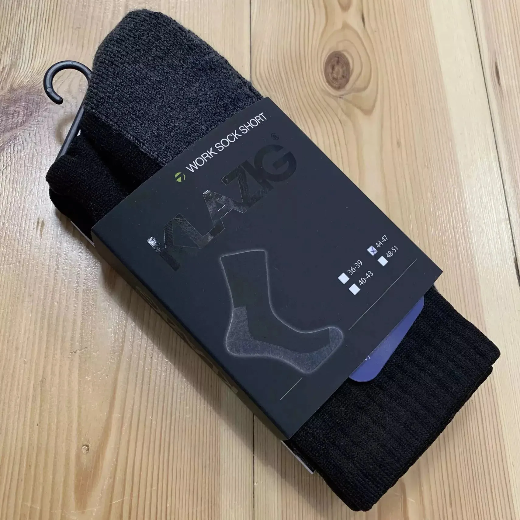 KLAZIG socks Black/Grey boot length short work socks 36750