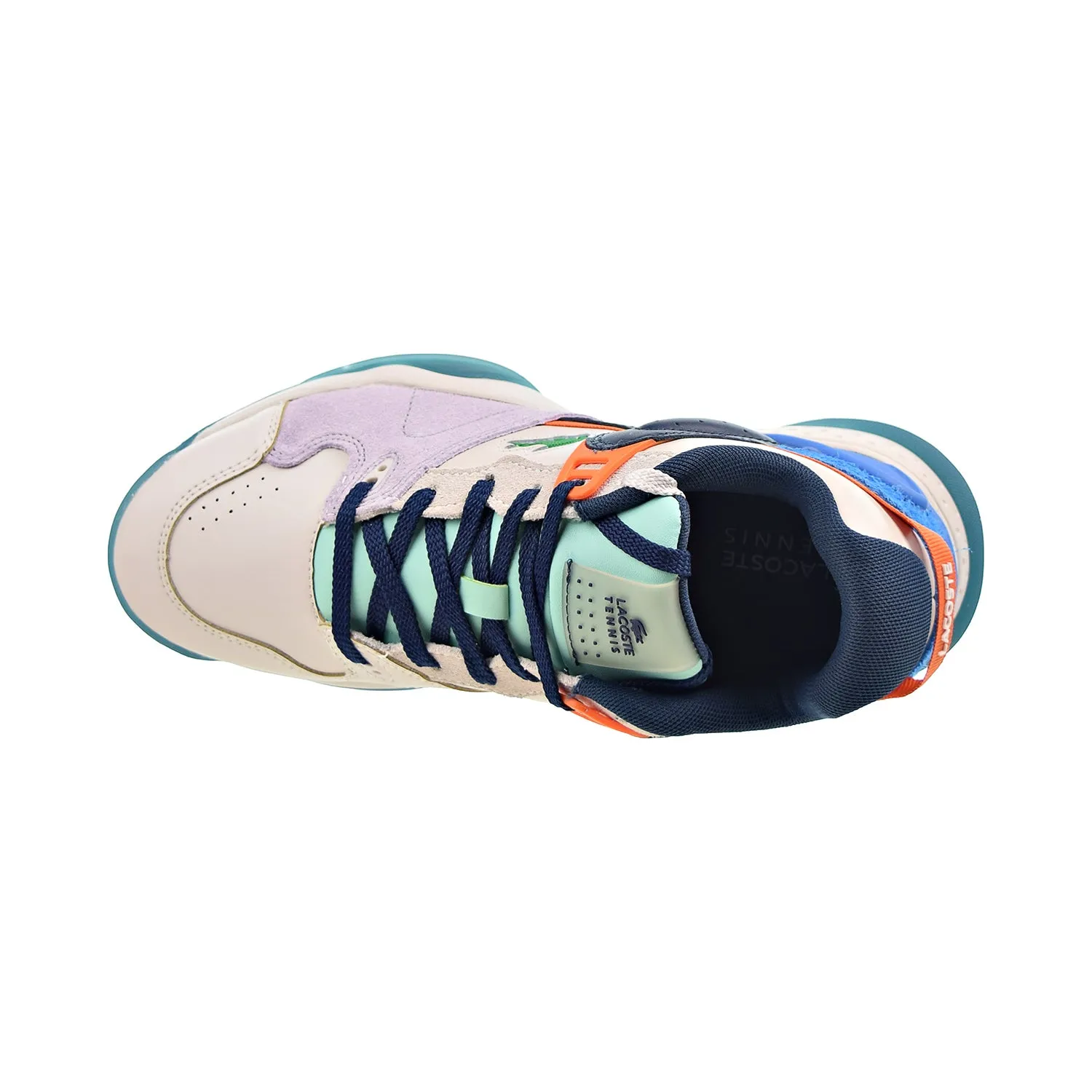 Lacoste T-Point 0121 1 P SMA Men's Shoes Off White-Purple