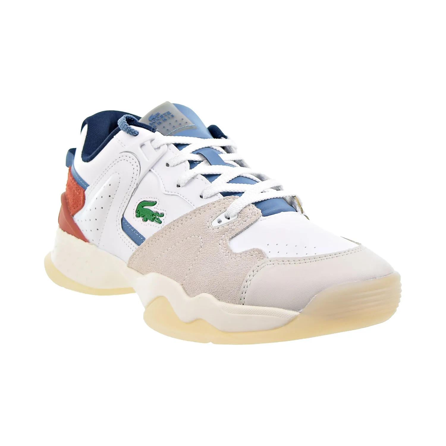 Lacoste T-Point 0121 3 SMA Men's Shoes White-Blue