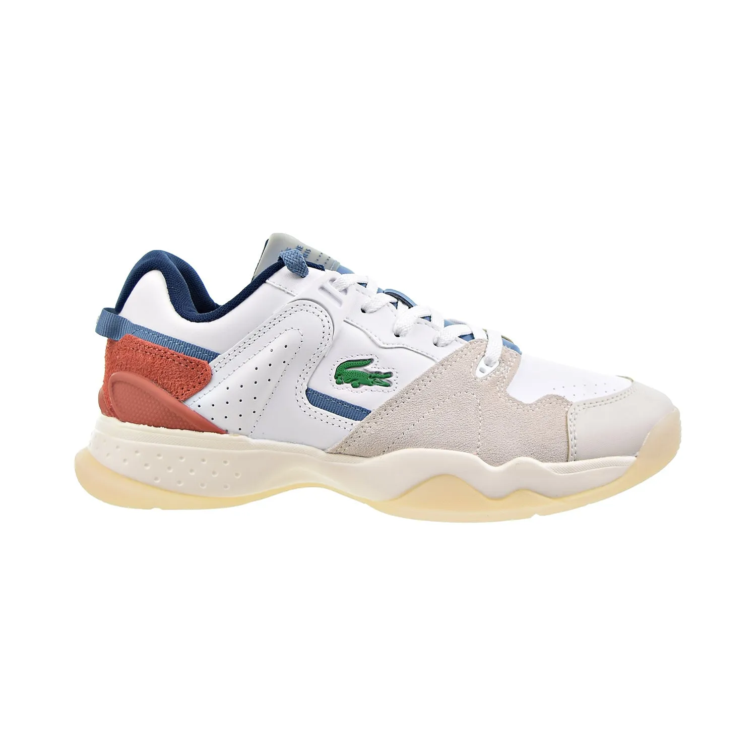 Lacoste T-Point 0121 3 SMA Men's Shoes White-Blue