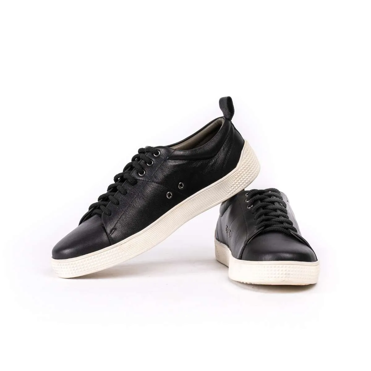 Leather Sneakers Black