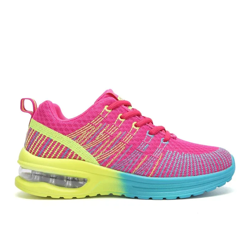 Light and Breathable Vibrant Shoes for Jogging and Exercise