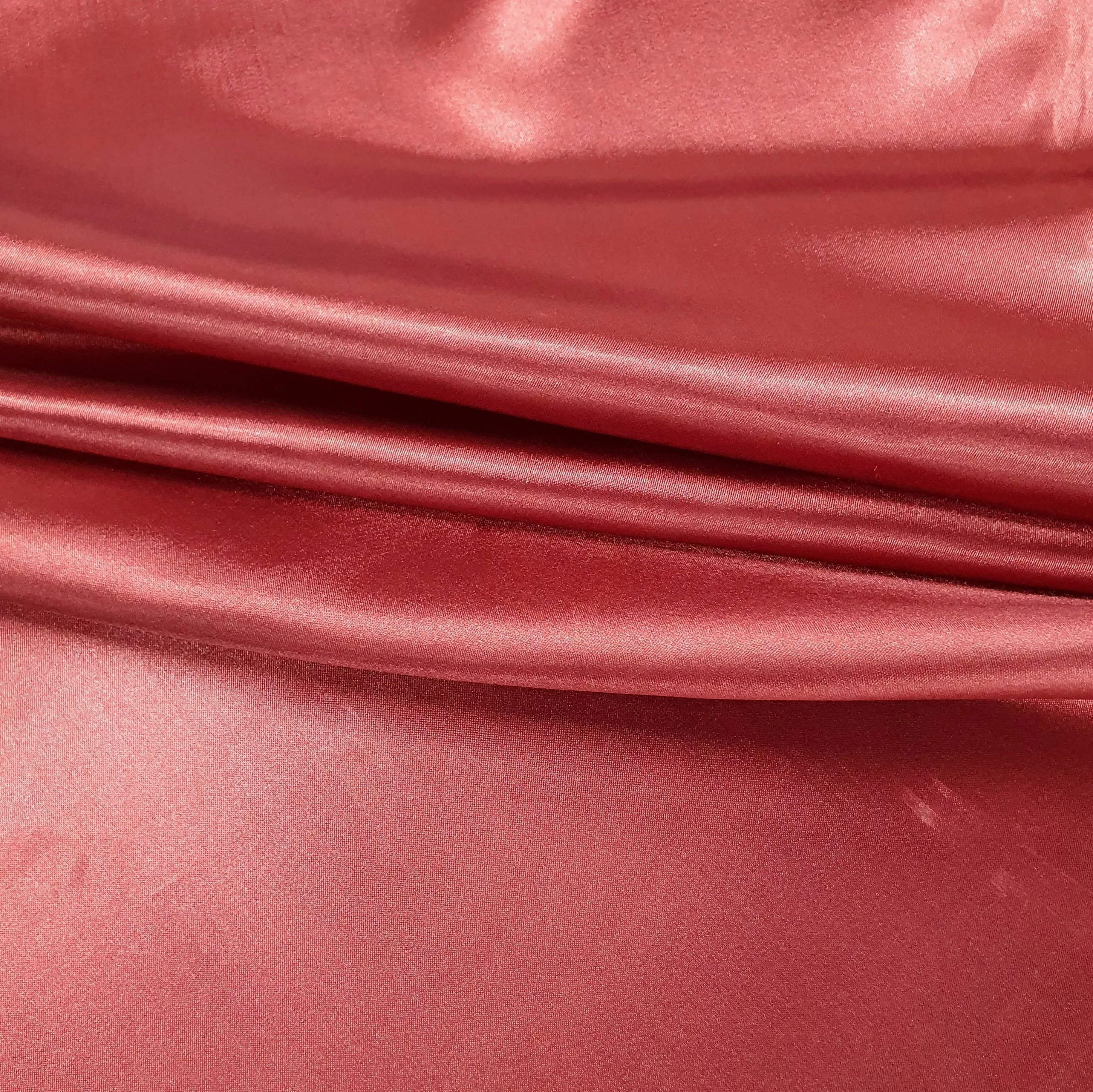 Maroon Solid Semi Satin Fabric