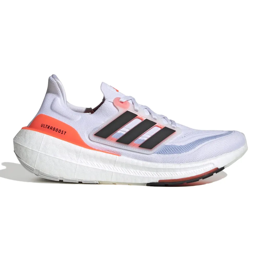 Men's Adidas Ultraboost Light, Cloud White/Core Black/Solar Red, 15 D Medium