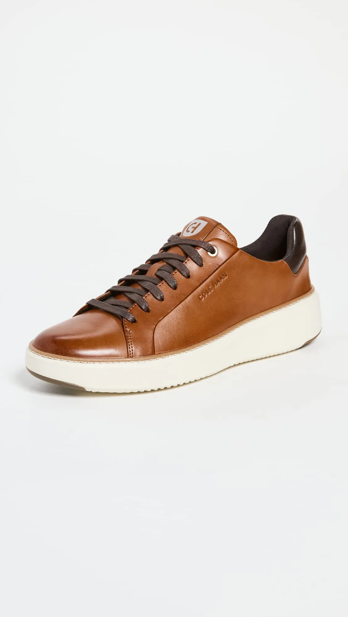 Men's Shoes Cole Haan GRANDPRO TOPSPIN Leather Sneakers C34229 BRITISH TAN