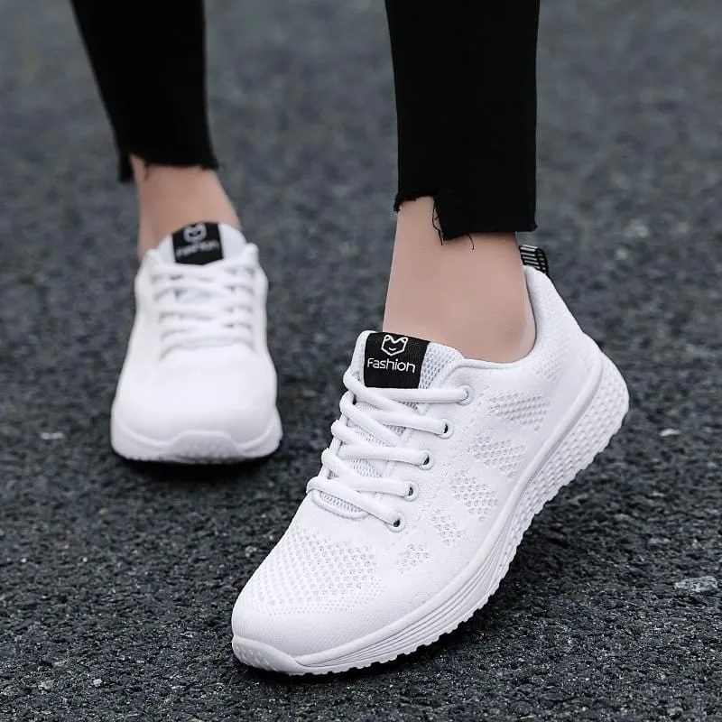 Mesh Pattern Sneakers: Fashion Casual