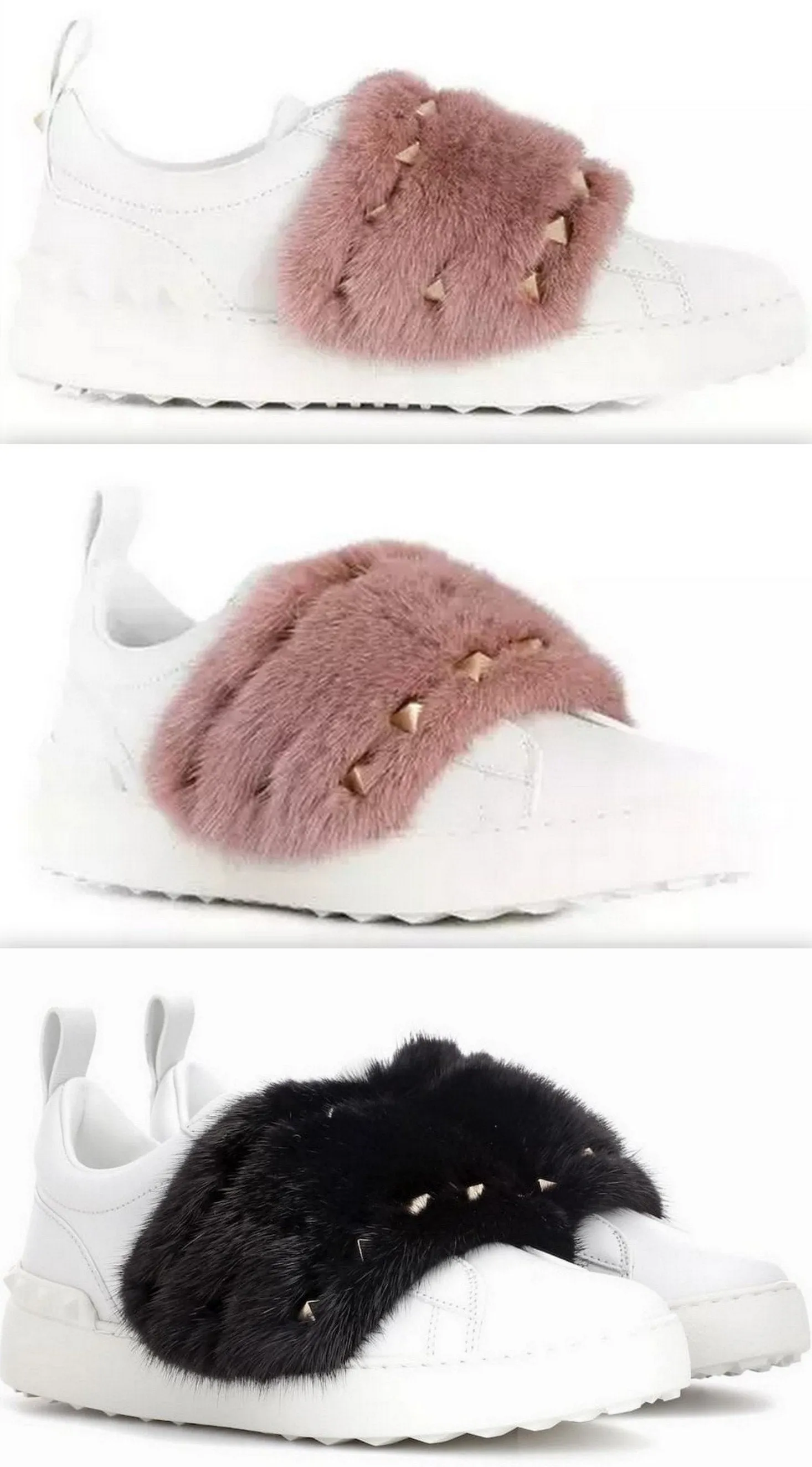 Mink Fur Sneakers