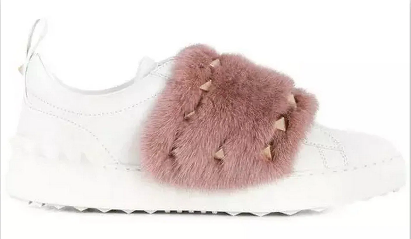 Mink Fur Sneakers