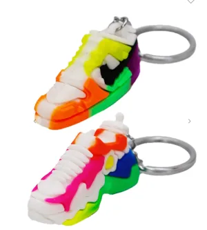 Multicolor Neon Sneakers 3D Silicone Key Chain