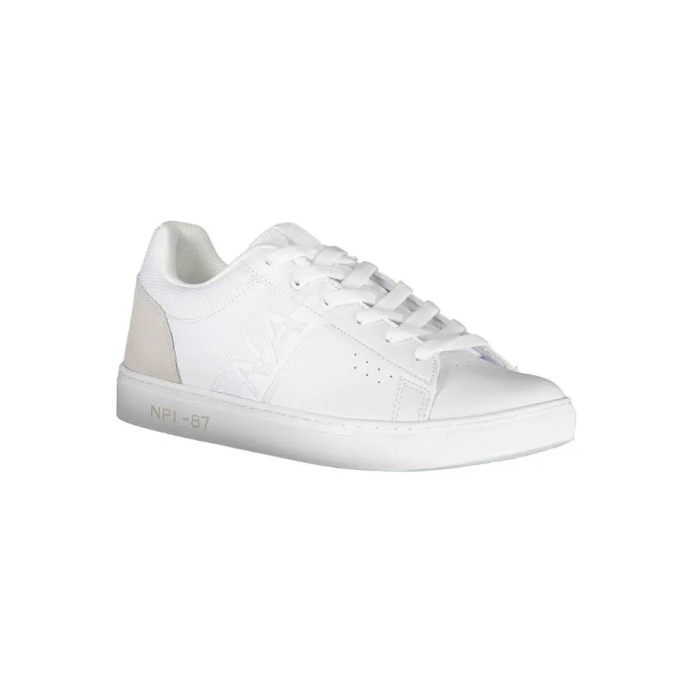 Napapijri Elegant White Sneakers with Contrasting Details