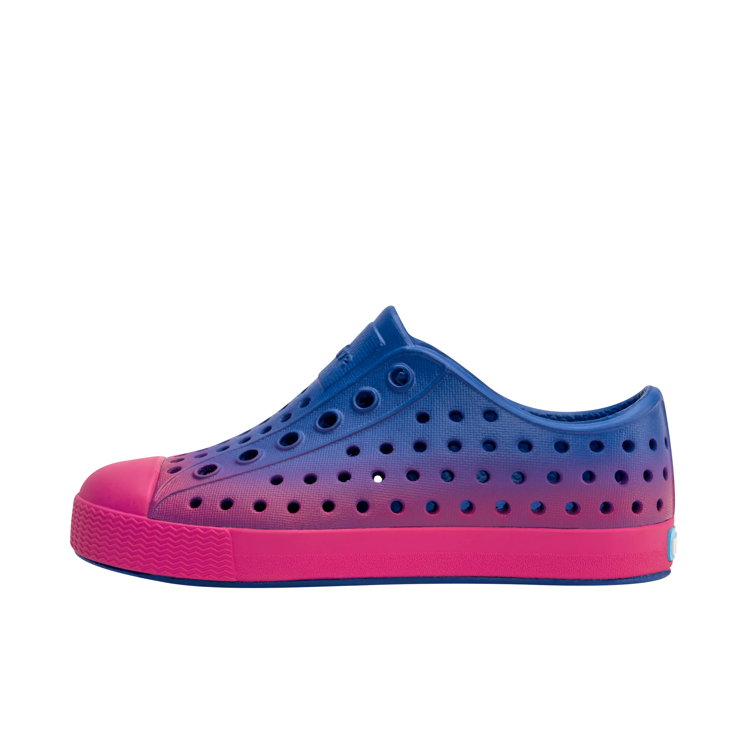 Native Jefferson Ombre Shoes - Adventure Blue / Radberry Pink / Adventure Radberry Ombre