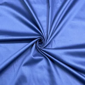 Navy Blue Solid Cotton Satin Fabric