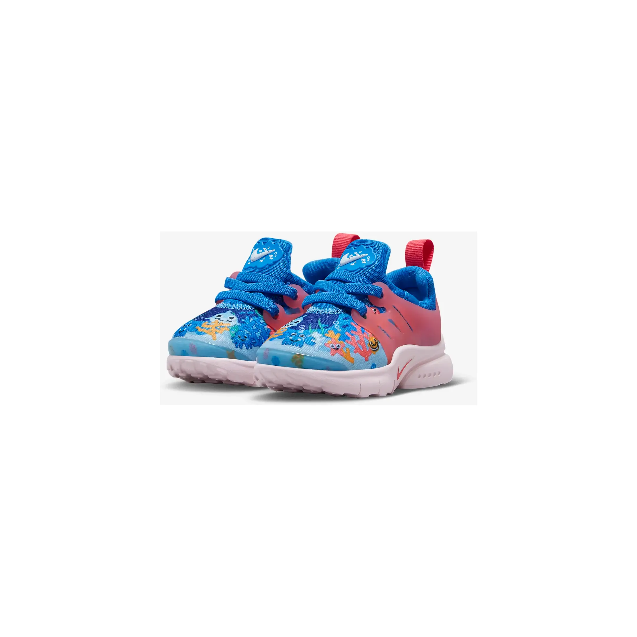 Nike Kid's Presto SE TD Shoes - Light Photo Blue / Sea Coral / Vivid Orange / Summit White