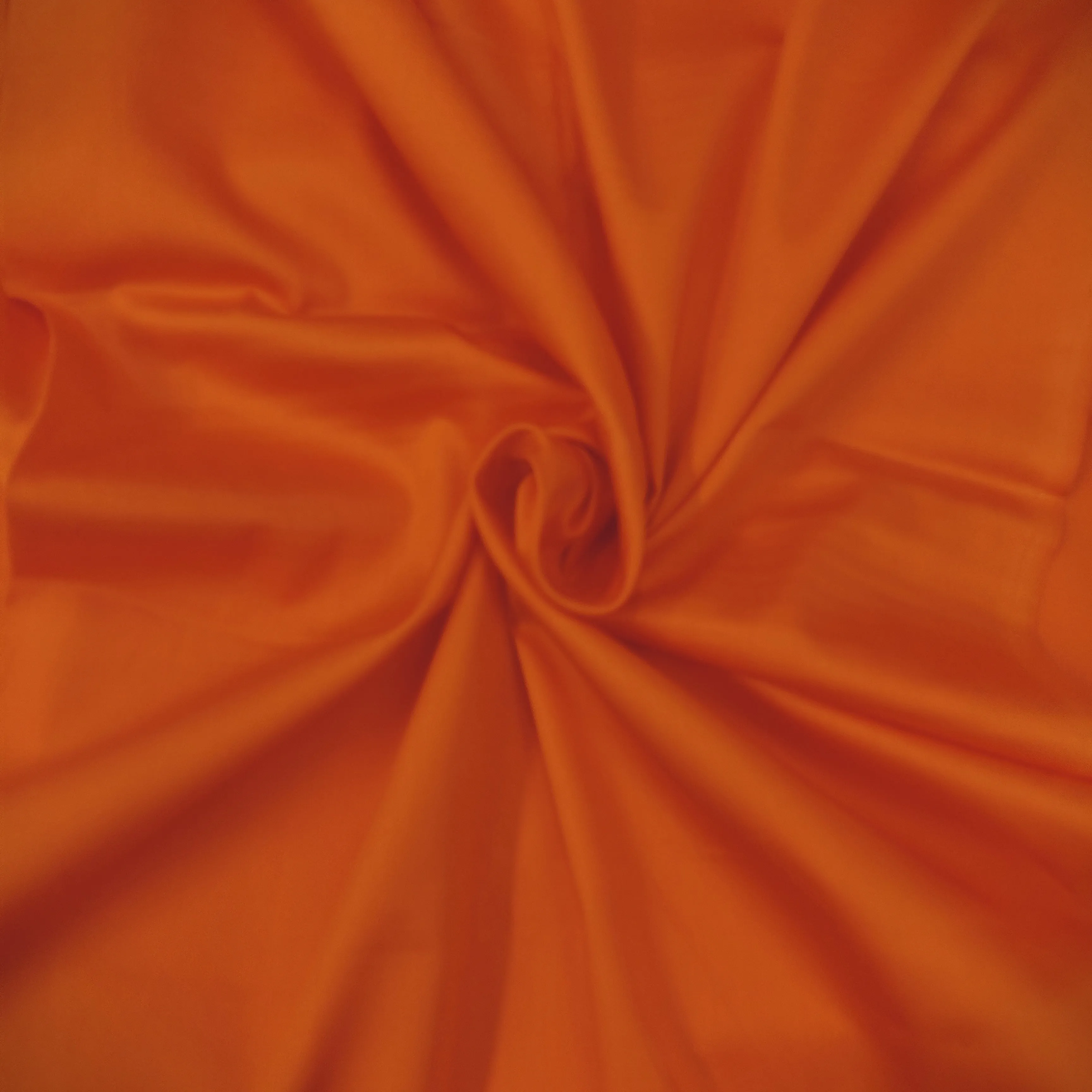 Orange Solid Cotton Satin Fabric