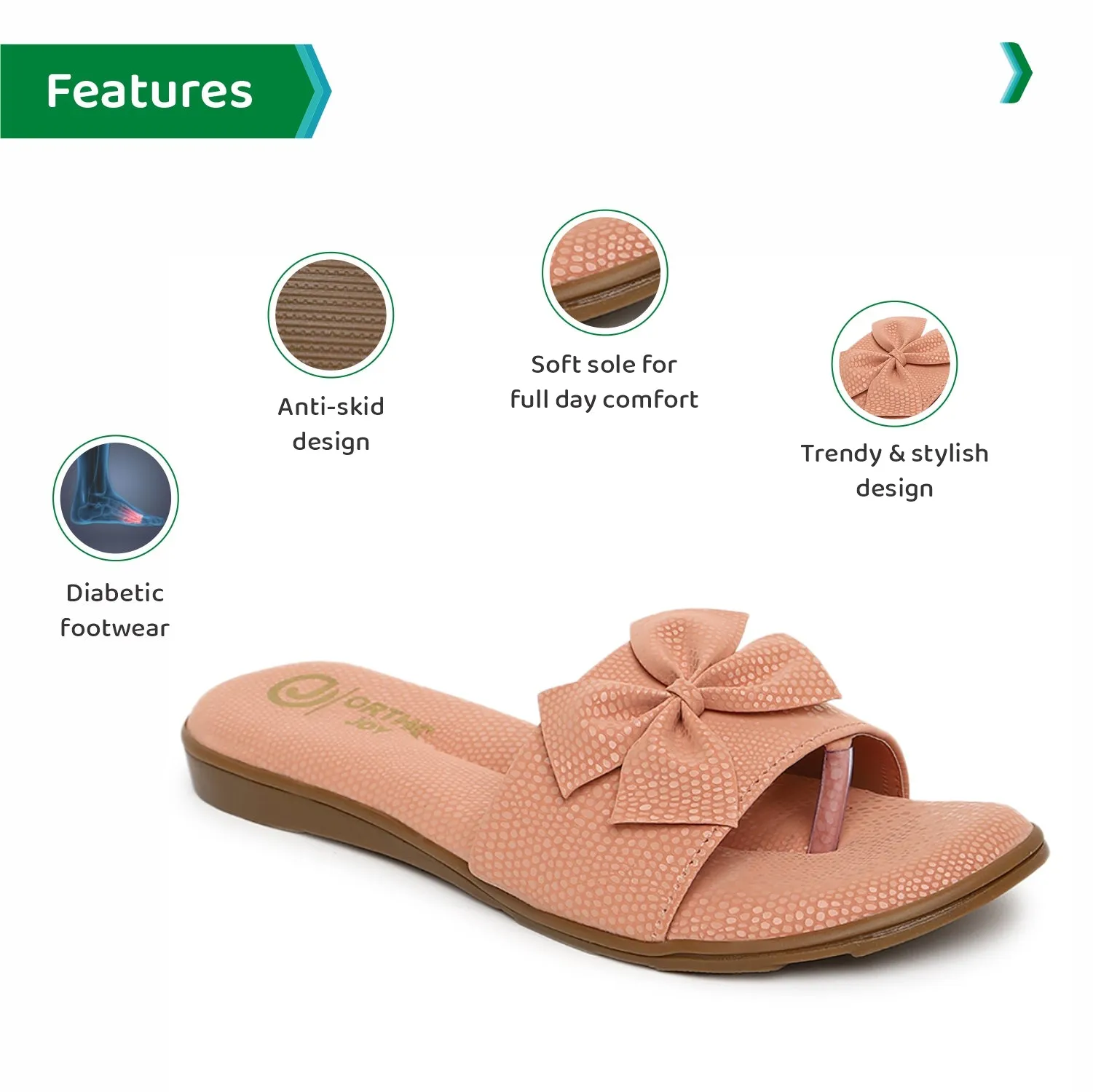 ORTHO JOY doctor slippers | Soft Fancy Footwear