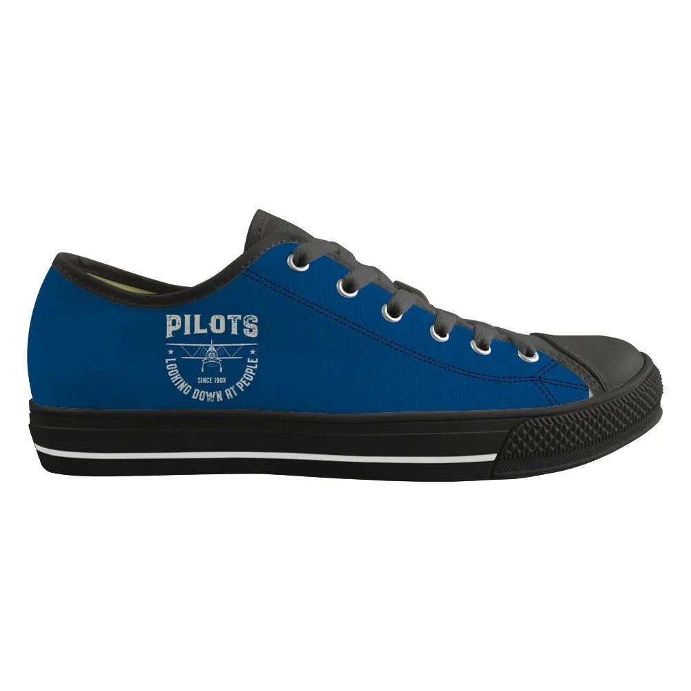 Pilots Looking Down at People Since 1903 Designed Canvas Shoes (Men)