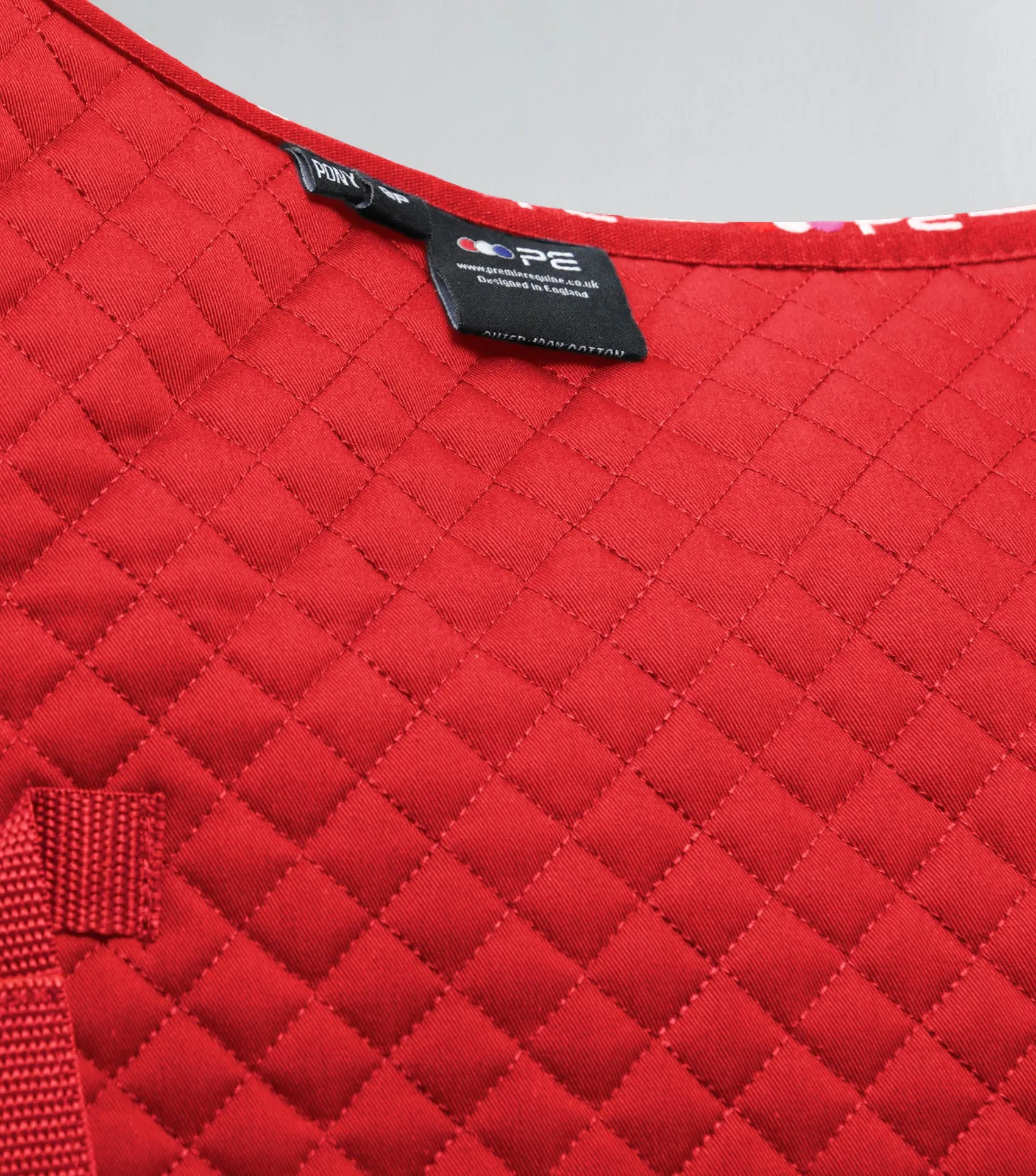 Pony Plain Cotton GP/Jump Square Red