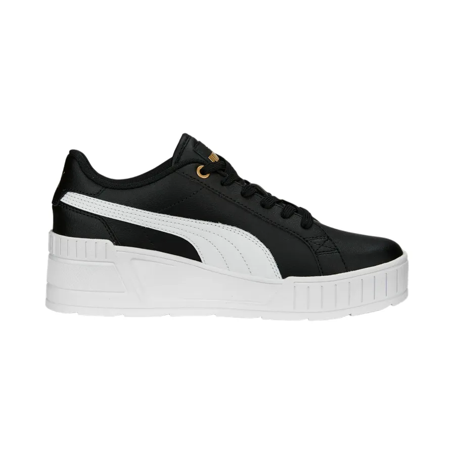 Puma scarpa sneakers da donna Karmen Wedge 390985-01 nero-bianco