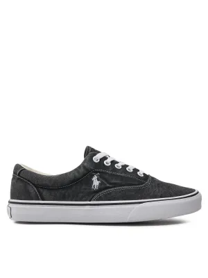 Ralph Lauren Pony Low Top Sneakers | Black