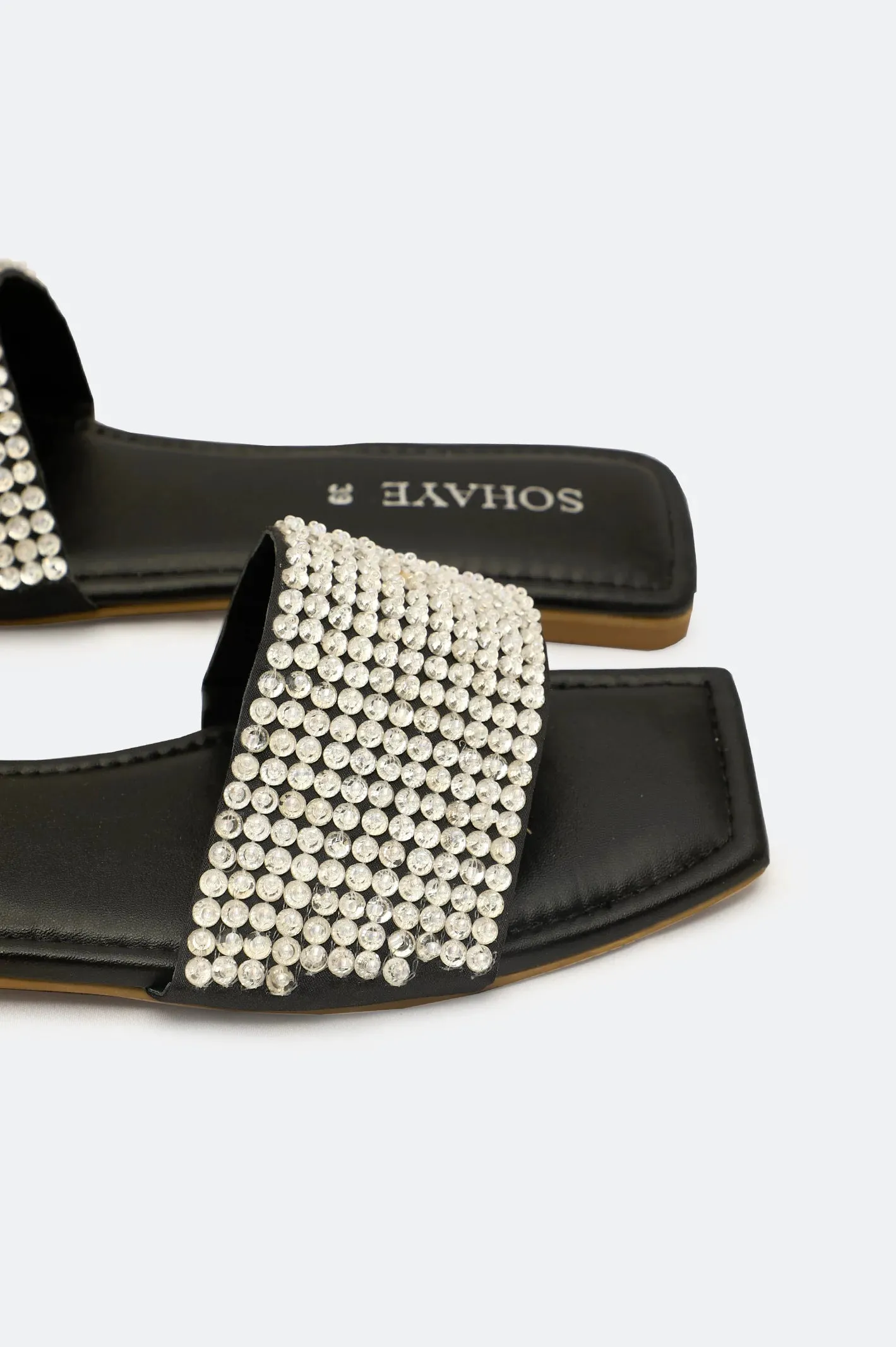 Silver Ladies Casual Slippers