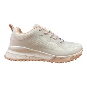 Skechers scarpa sneakers da donna Bobs Squad 3 Star Flight 117186/WLPK bianco rosa