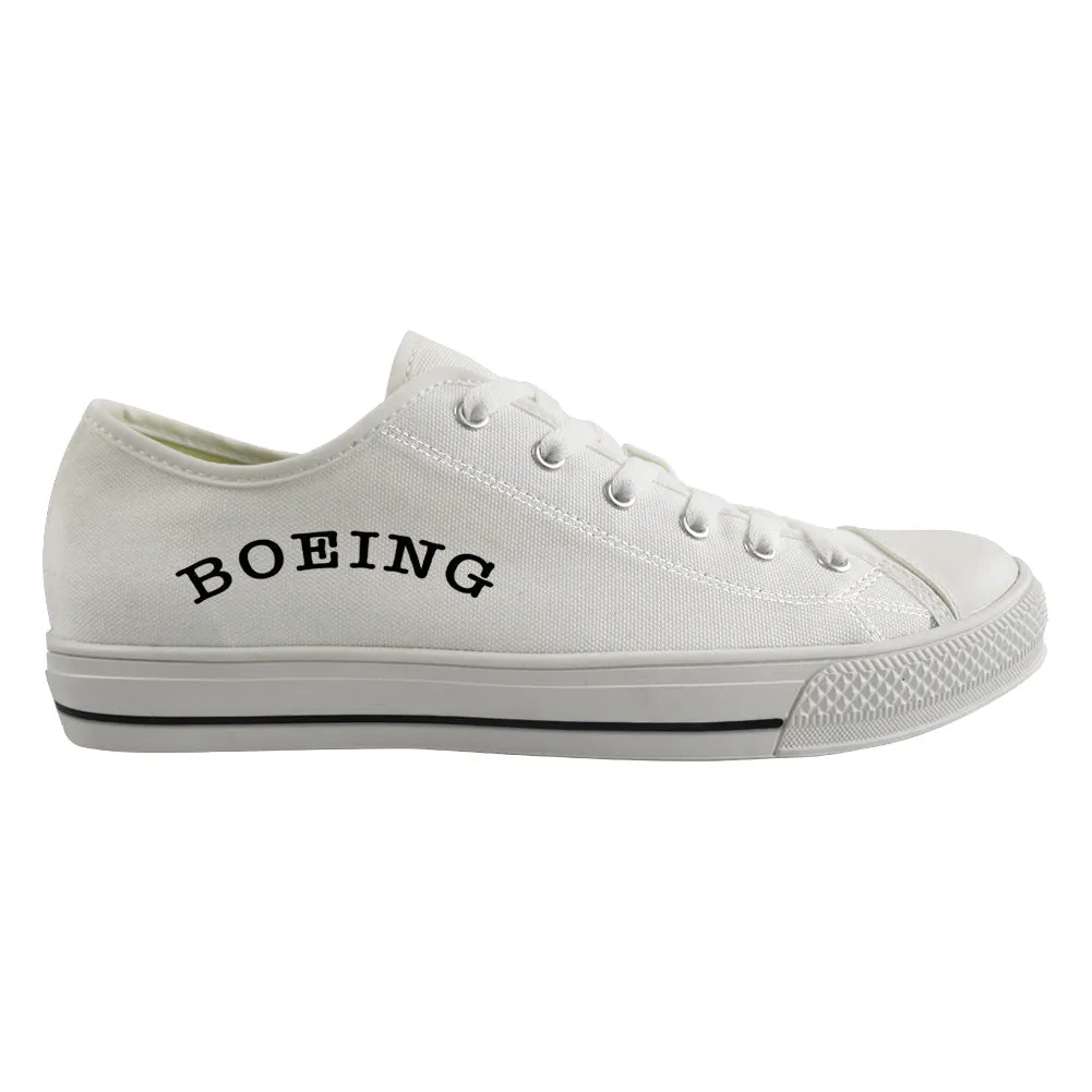 Special BOEING Text Designed Canvas Shoes (Men)