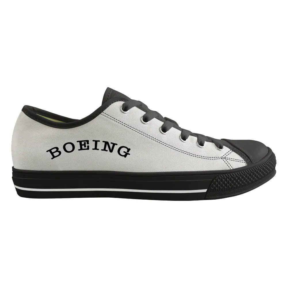 Special BOEING Text Designed Canvas Shoes (Men)