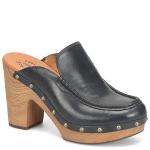 Spencer Heeled Clog - Black