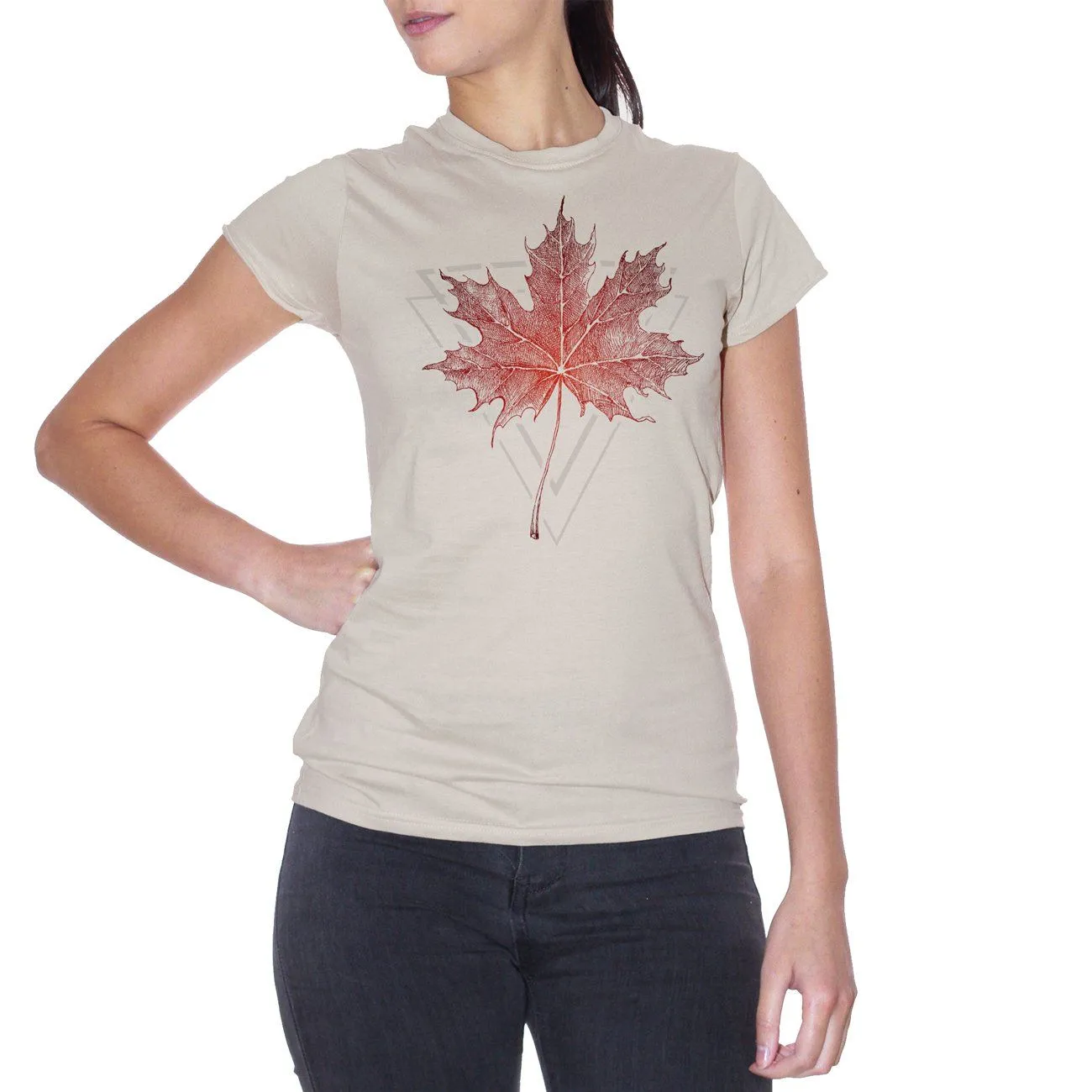 T-Shirt Maple Leaf - Foglia d'Acero - Hikers Adventure Nature - Trekking - Explore - Camping