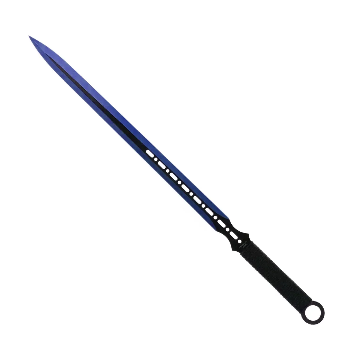 Tactical Master 27" Blue Machete with 2 pcs 6" throwing knife,